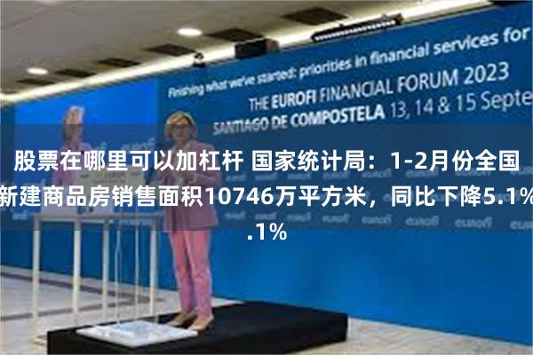 股票在哪里可以加杠杆 国家统计局：1-2月份全国新建商品房销售面积10746万平方米，同比下降5.1%