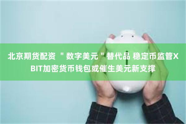 北京期货配资 ＂数字美元＂替代品 稳定币监管XBIT加密货币钱包或催生美元新支撑