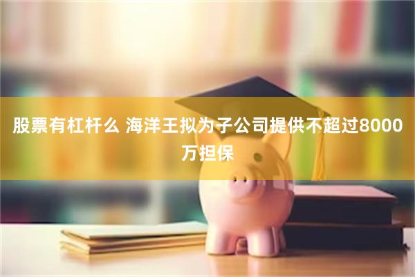 股票有杠杆么 海洋王拟为子公司提供不超过8000万担保