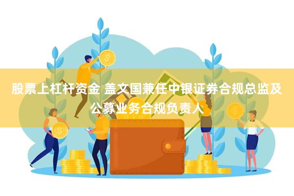 股票上杠杆资金 盖文国兼任中银证券合规总监及公募业务合规负责人