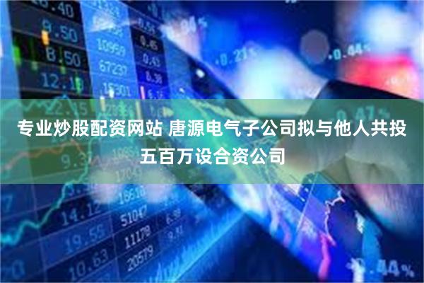 专业炒股配资网站 唐源电气子公司拟与他人共投五百万设合资公司