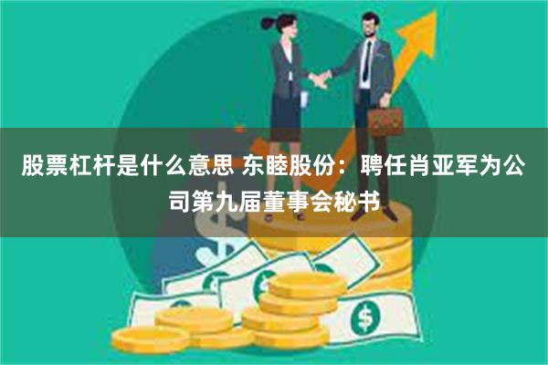 股票杠杆是什么意思 东睦股份：聘任肖亚军为公司第九届董事会秘书